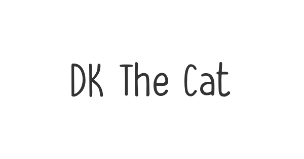 DK The Cats Whiskers font thumbnail
